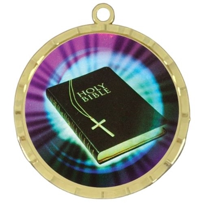 2-1/4" Holy Bible Medal