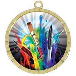 2-1/4" Bright Cut-Edge Art Medal (D225-MY466)