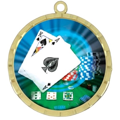 2-1/4" Black Jack Medal