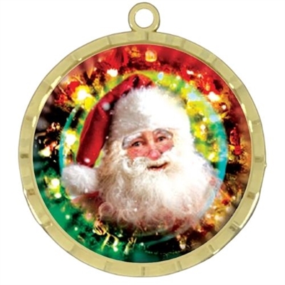 2-1/4" Santa Claus Christmas Medal
