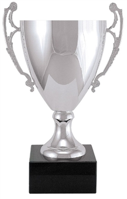 8" Silver Metal Trophy Cup