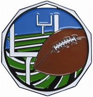 2" Decagon Football Medal DCM-623