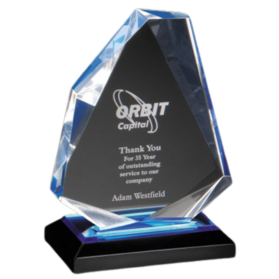 7-1/4" Multi-faceted Diamond Jewel Acrylic Awards