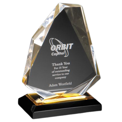 7-1/4" Multi-faceted Diamond Jewel Acrylic Awards