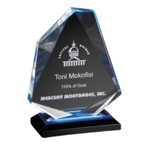 7-3/4" Multi-faceted Diamond Jewel Acrylic Awards