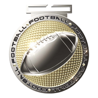 3" Premium DPM Football Medal (DPM113)