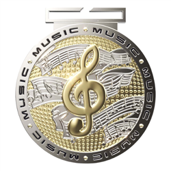3" Premium DPM Music Medal (DPM120)