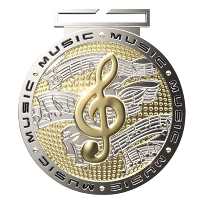 3" Premium DPM Music Medal (DPM120)