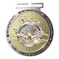 3" Premium DPM Swimming Medal (DPM131)