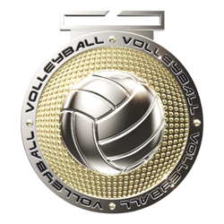 3" Premium DPM Volleyball Medal (DPM150)