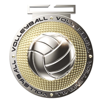 3" Premium DPM Volleyball Medal (DPM150)