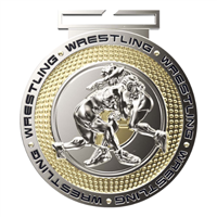 3" Premium DPM Wrestling Medal (DPM153)