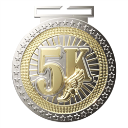 3" Premium DPM 5K Run Medal (DPM170)