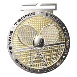 3" Premium DPM Tennis Medal (DPM174)