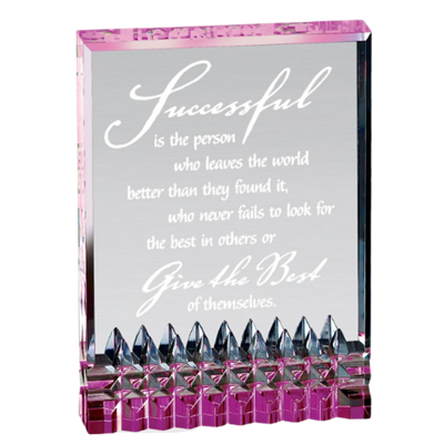 5" Purple Reflective Diamond Series Acrylic Award (DT34A)