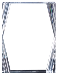 8" Clear Acrylic Desk Award Trophy