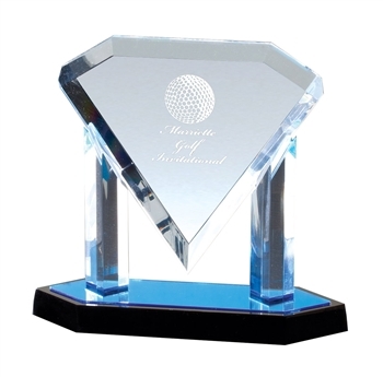 DTP-A Acrylic Diamond Plaque Award 11" x 10"