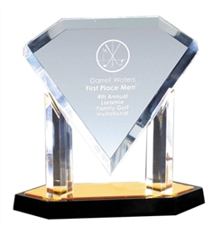 DTP-A Acrylic Diamond Plaque Award 11" x 10"