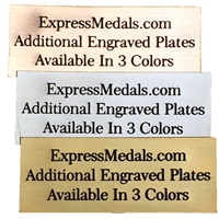 Extra Engraved Plates 2 to 3 Inch Wide
