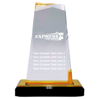 7-1/2" Gold Column Acrylic Award (EX-COL-G)