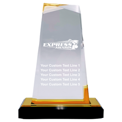 7-1/2" Gold Column Acrylic Award (EX-COL-G)