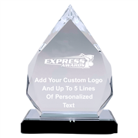 7-1/2" Clear Diamond Acrylic Award (EX-DIA-C)