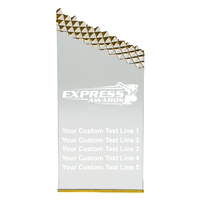 7-1/4" Gold Ice Acrylic Awards (EX-ICE-G)