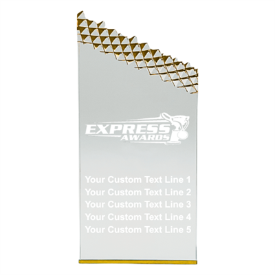 7-1/4" Gold Ice Acrylic Awards (EX-ICE-G)