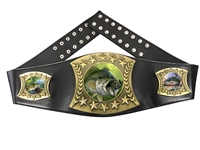 Bass Fishing Championship Leather Belt
