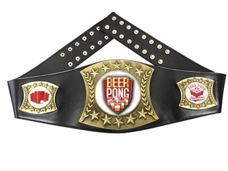 Beer Pong Championship Leather Belt