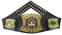 Corn Hole Personalized Championship Leather Belt