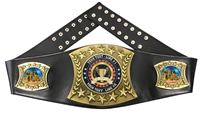 10K Personalized Championship Leather Belt