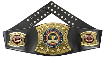 Pinewood Derby Personalized Championship Leather Belt