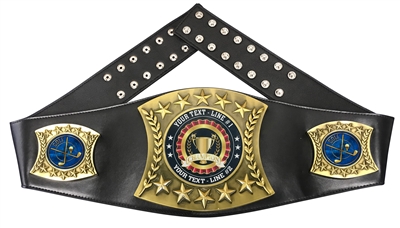 Golf Personalized Championship Leather Belt