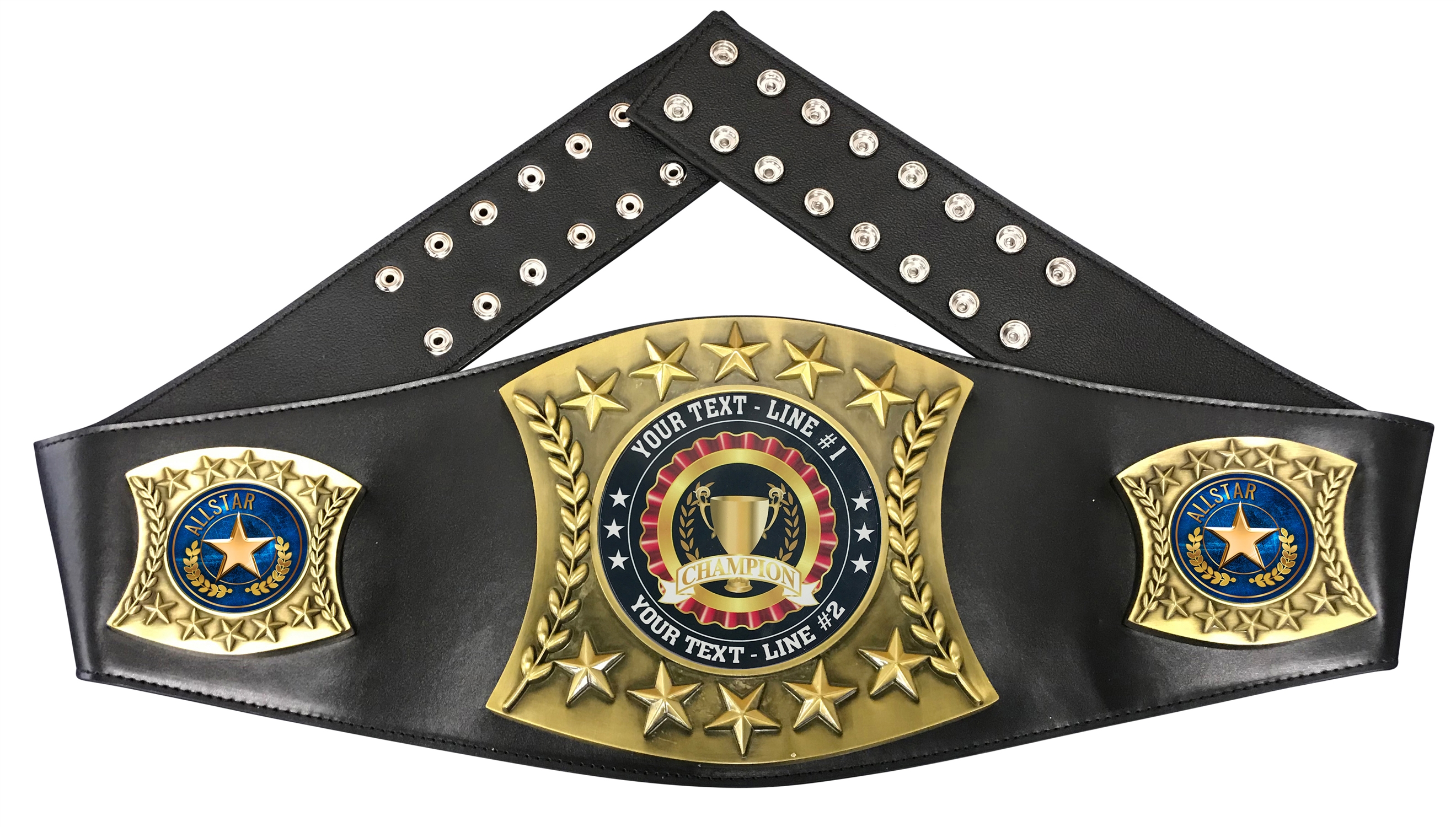Allstar Personalized Championship Leather Belt