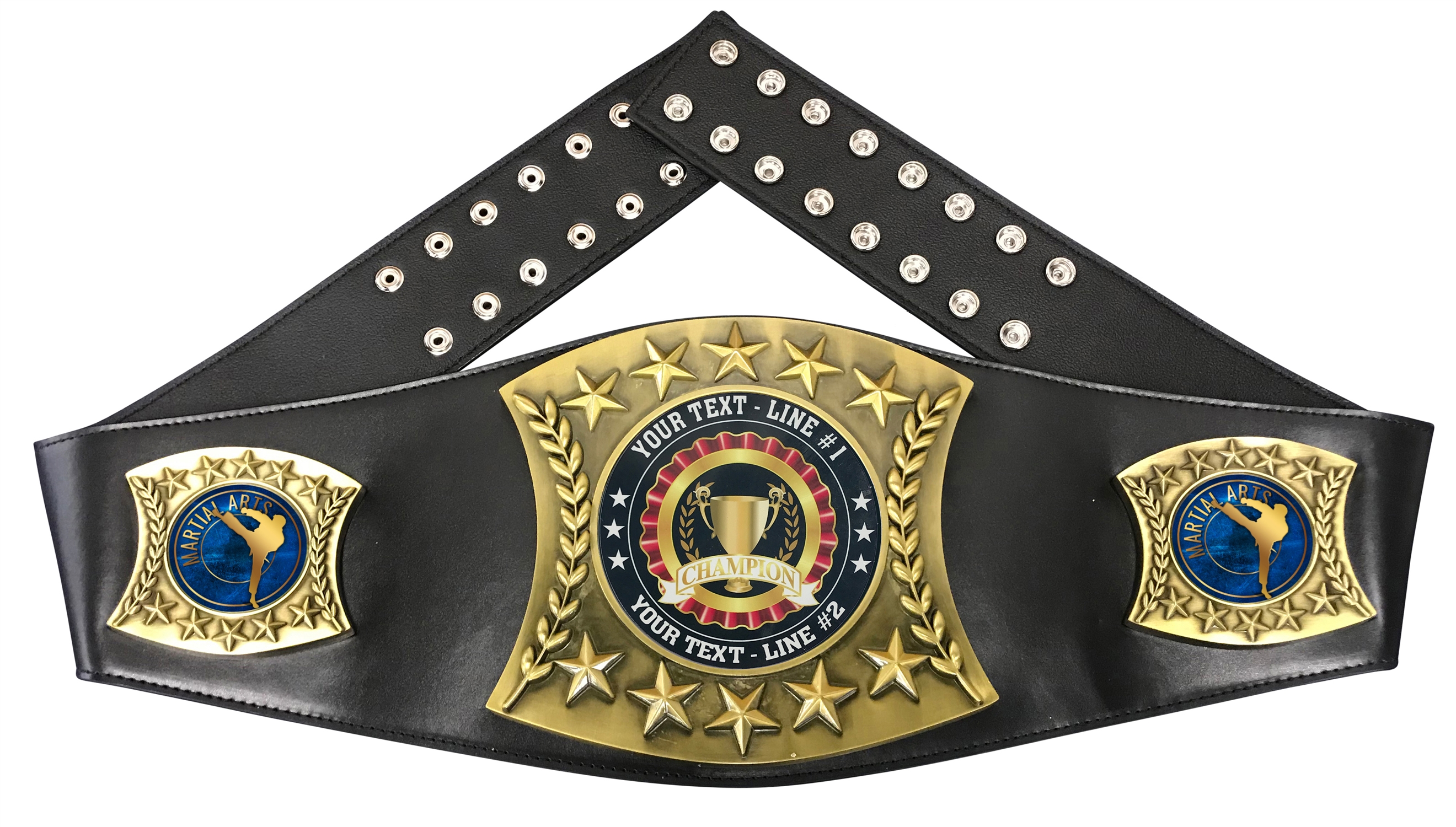 Martial Arts Personalized Championship Leather Belt