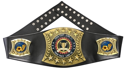 Soccer Personalized Championship Leather Belt