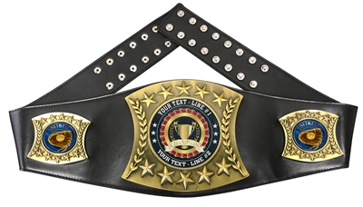 Softball Personalized Championship Leather Belt