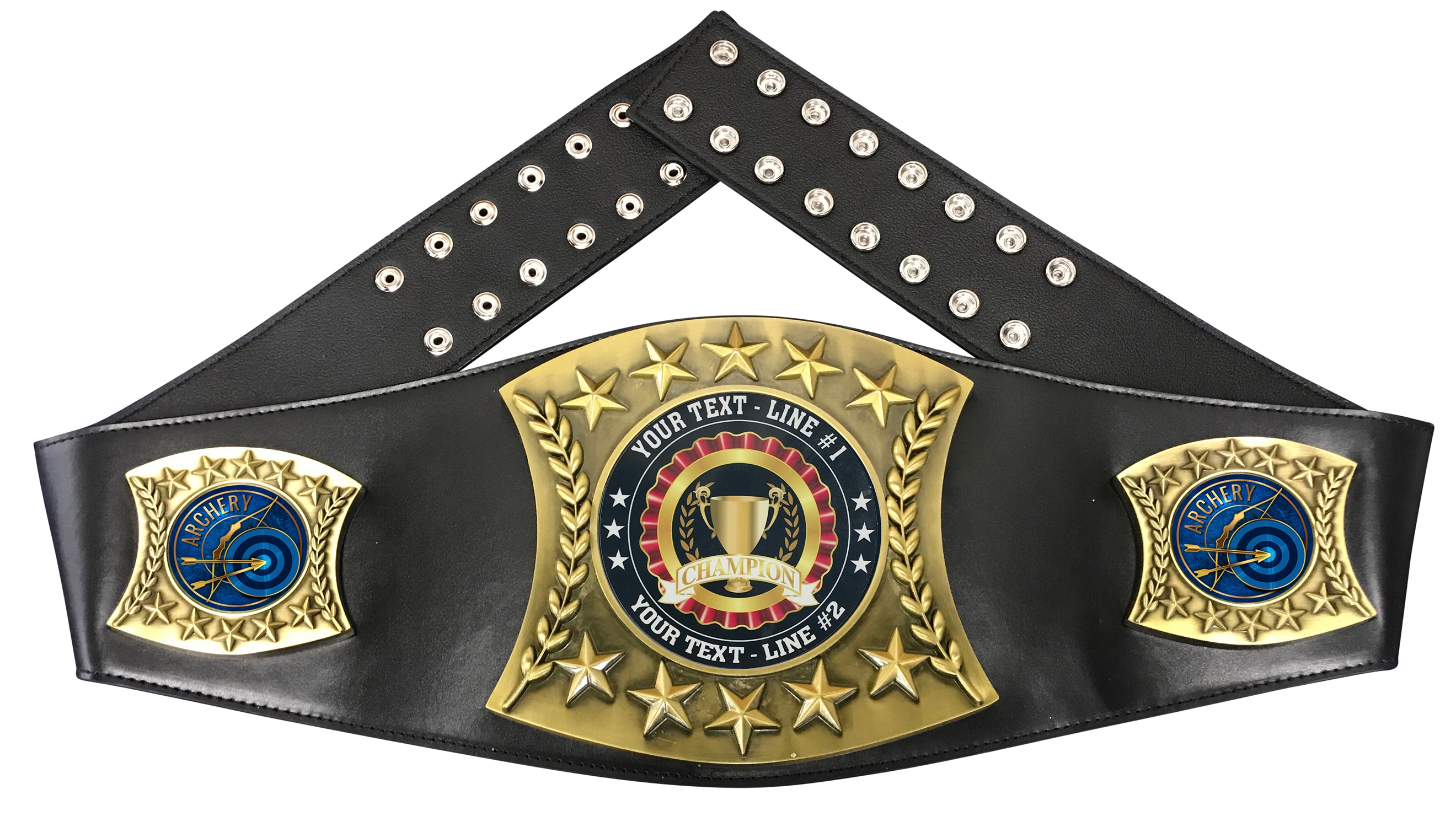 Archery Personalized Championship Leather Belt