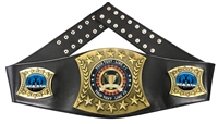 Cheerleading Personalized Championship Leather Belt