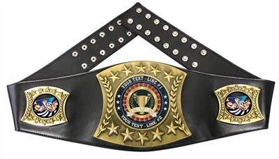 Arm Wrestling Personalized Championship Leather Belt