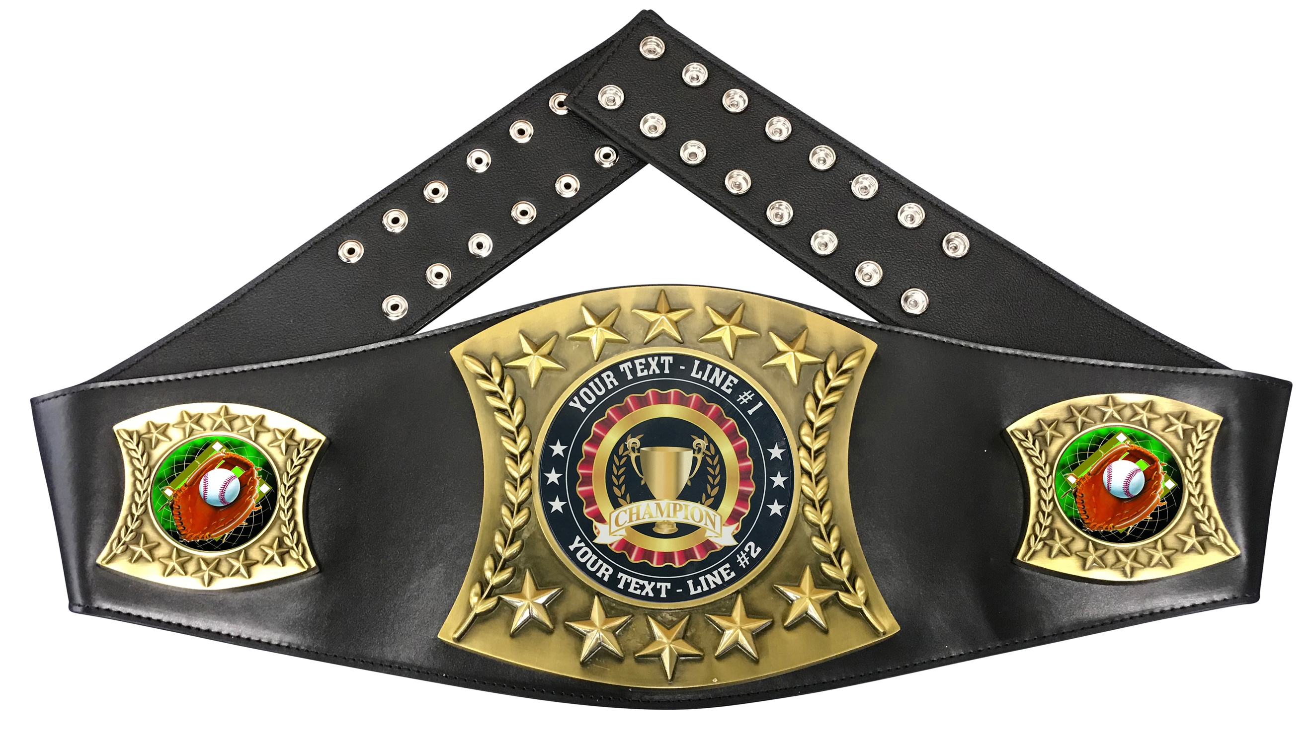 Baseball Glove Personalized Championship Leather Belt