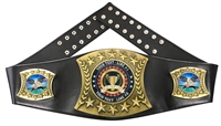 Badminton Personalized Championship Leather Belt