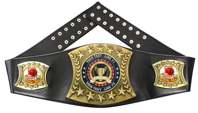 Basketball Personalized Championship Leather Belt