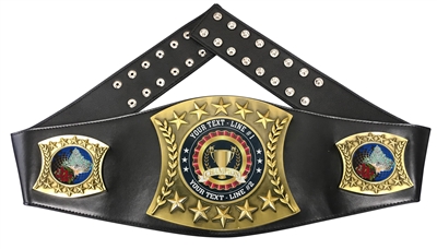 Beauty Queen Personalized Championship Leather Belt