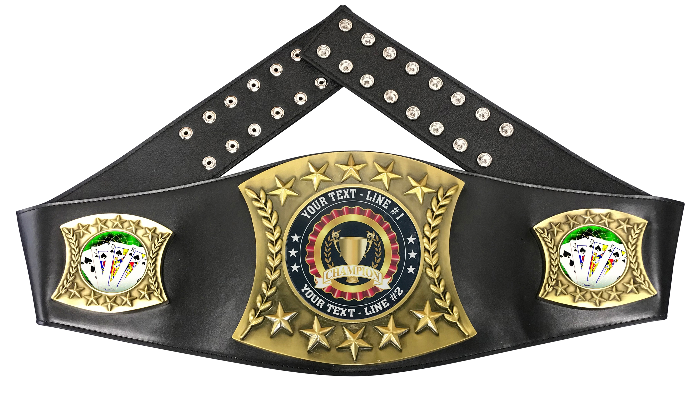 Poker Cards Holdem Personalized Championship Belt