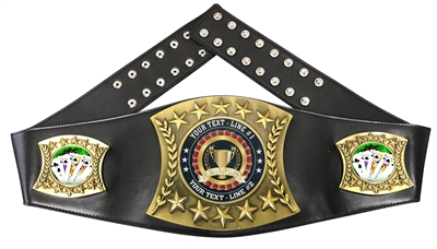 Poker Cards Holdem Personalized Championship Belt