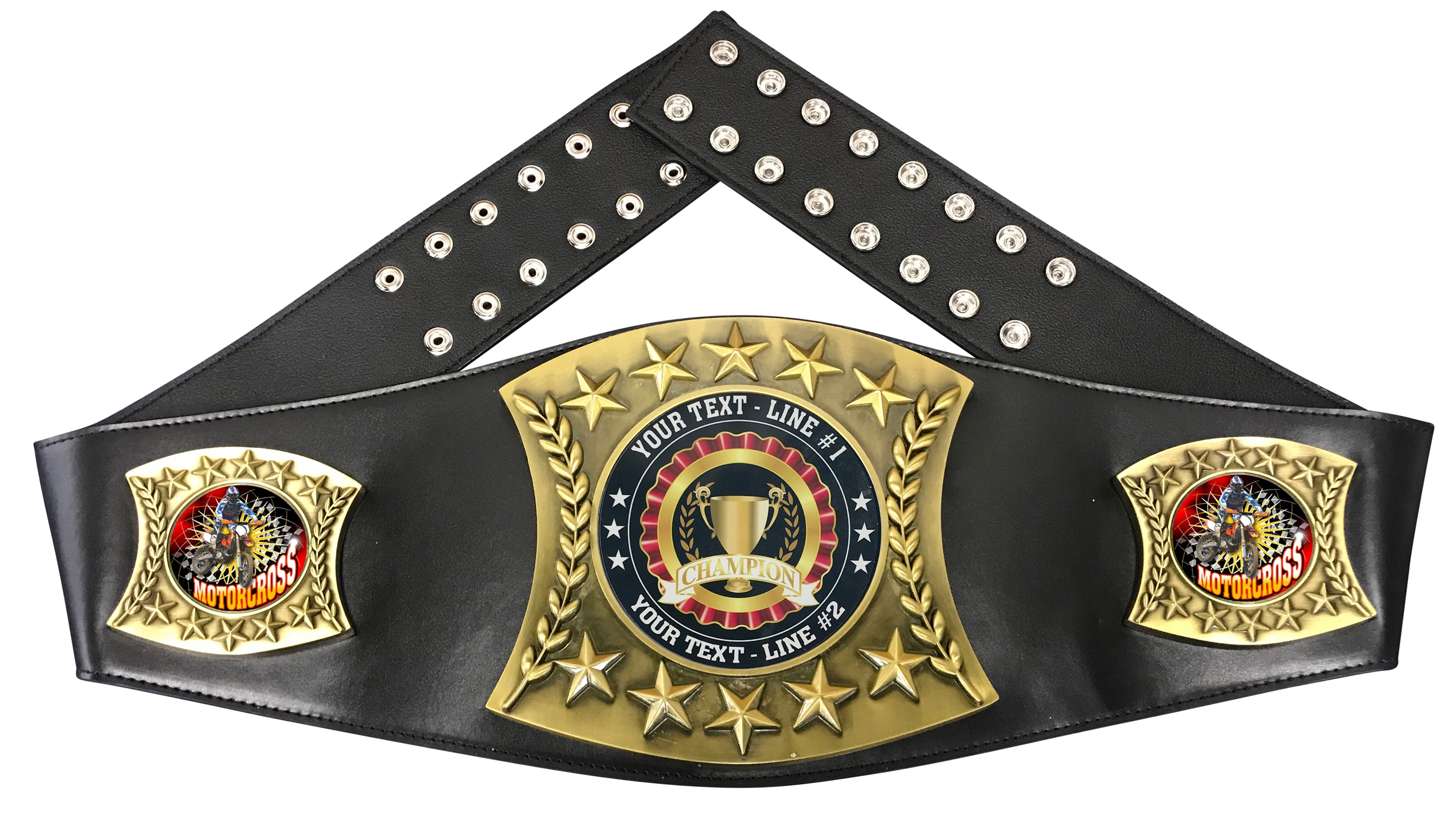 Motorcross Personalized Championship Belt