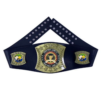 Pickleball Personalized Championship Leather Belt