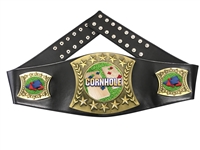 Corn Hole Championship Leather Belt